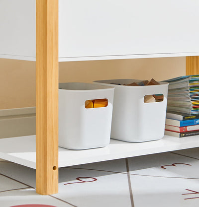 SoBuy | Étagère pour Livres d'Enfants | Étagère de Rangement pour Jouets | Étagère de Rangement pour Enfants | KMB35-W