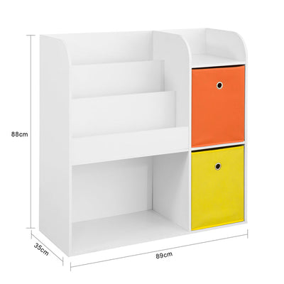 SoBuy | Étagère de rangement pour enfant | Blanc | KMB37-W