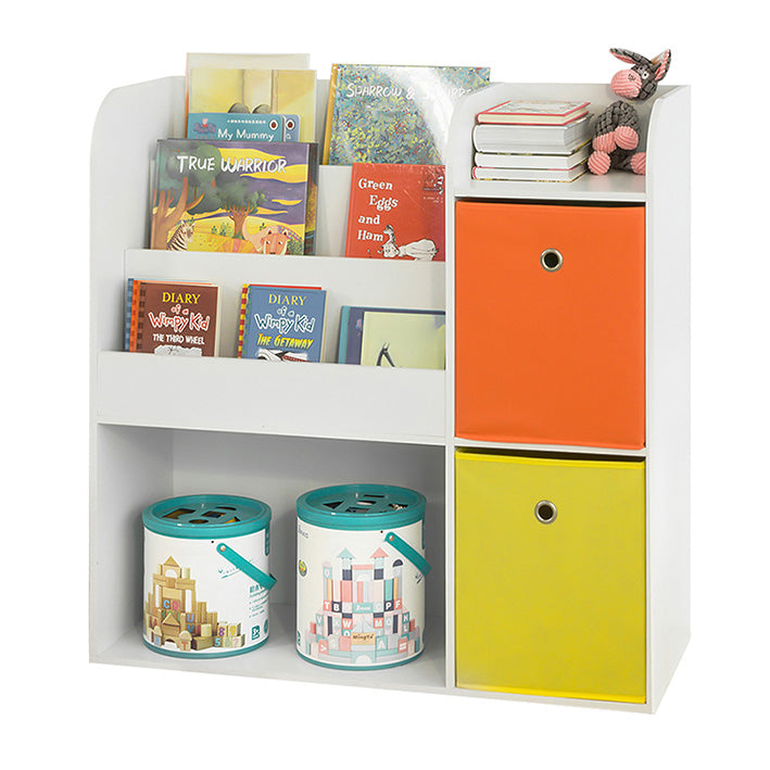 SoBuy | Scaffale portaoggetti per bambini | Bianco | KMB37-W