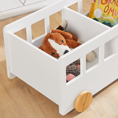 SoBuy | Étagère pour enfant | Étagère à jouets | Étagère de rangement pour enfant | KMB41-W