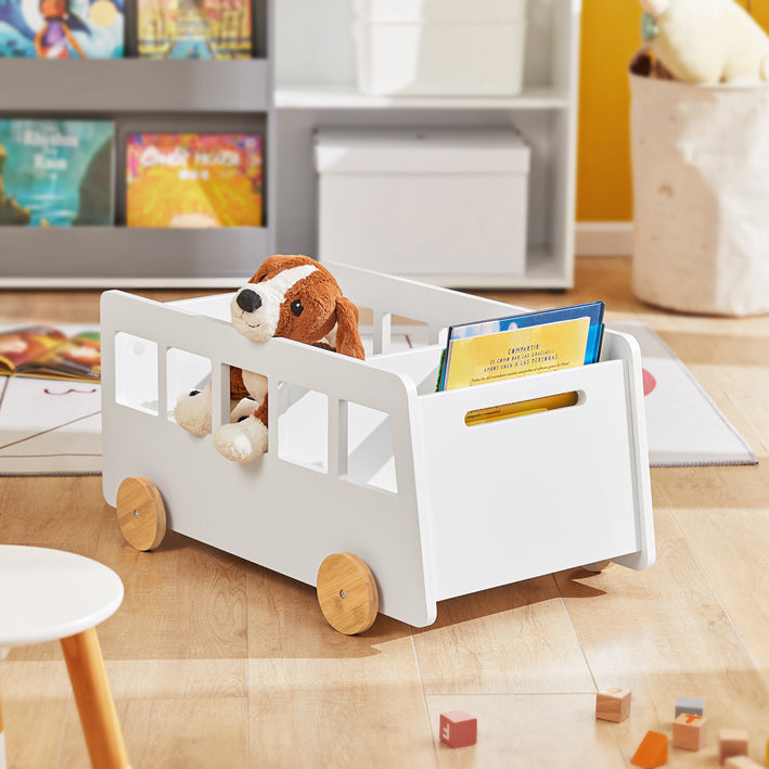 SoBuy | Scaffale per bambini | Scaffale portagiochi | Scaffale contenitore per bambini | KMB41-W