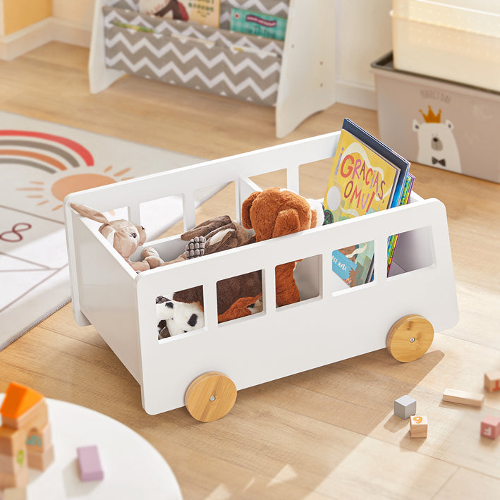 SoBuy | Scaffale per bambini | Scaffale portagiochi | Scaffale contenitore per bambini | KMB41-W