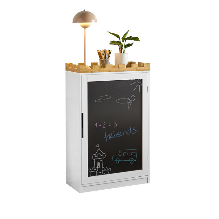 SoBuy | Scaffale per bambini con lavagna | Armadio contenitore | Cameretta | KMB43-W