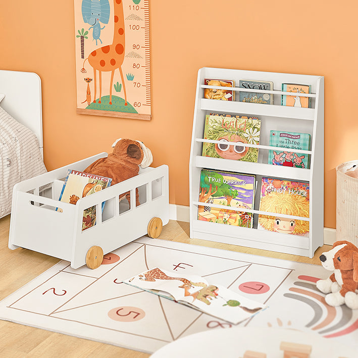 SoBuy | Étagère pour enfants | Étagère murale | Étagère de rangement pour enfants | KMB45-W
