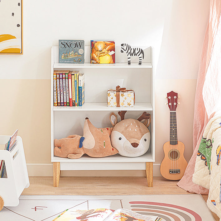 SoBuy | Scaffale portagiochi per bambini | Scaffale portaoggetti per bambini | Bianco | KMB47-W