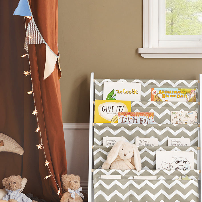 SoBuy | Étagère pour enfants | Porte-journaux | Étagère de rangement pour enfants | KMB50-HG