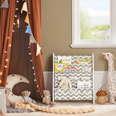 SoBuy | Étagère pour enfants | Porte-journaux | Étagère de rangement pour enfants | KMB50-HG