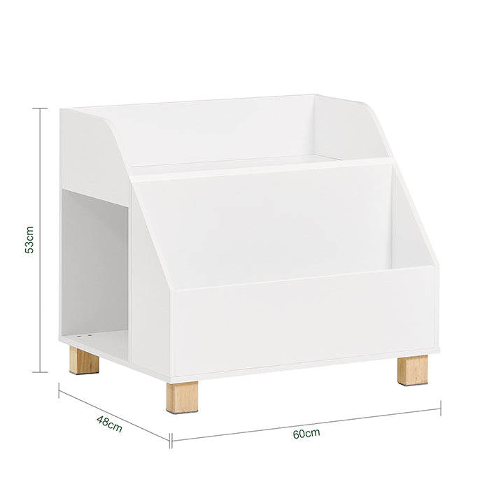 Pre-vendita | SoBuy | Scaffale per bambini | Scaffale portagiochi | Scaffale portaoggetti per bambini | KMB54-W