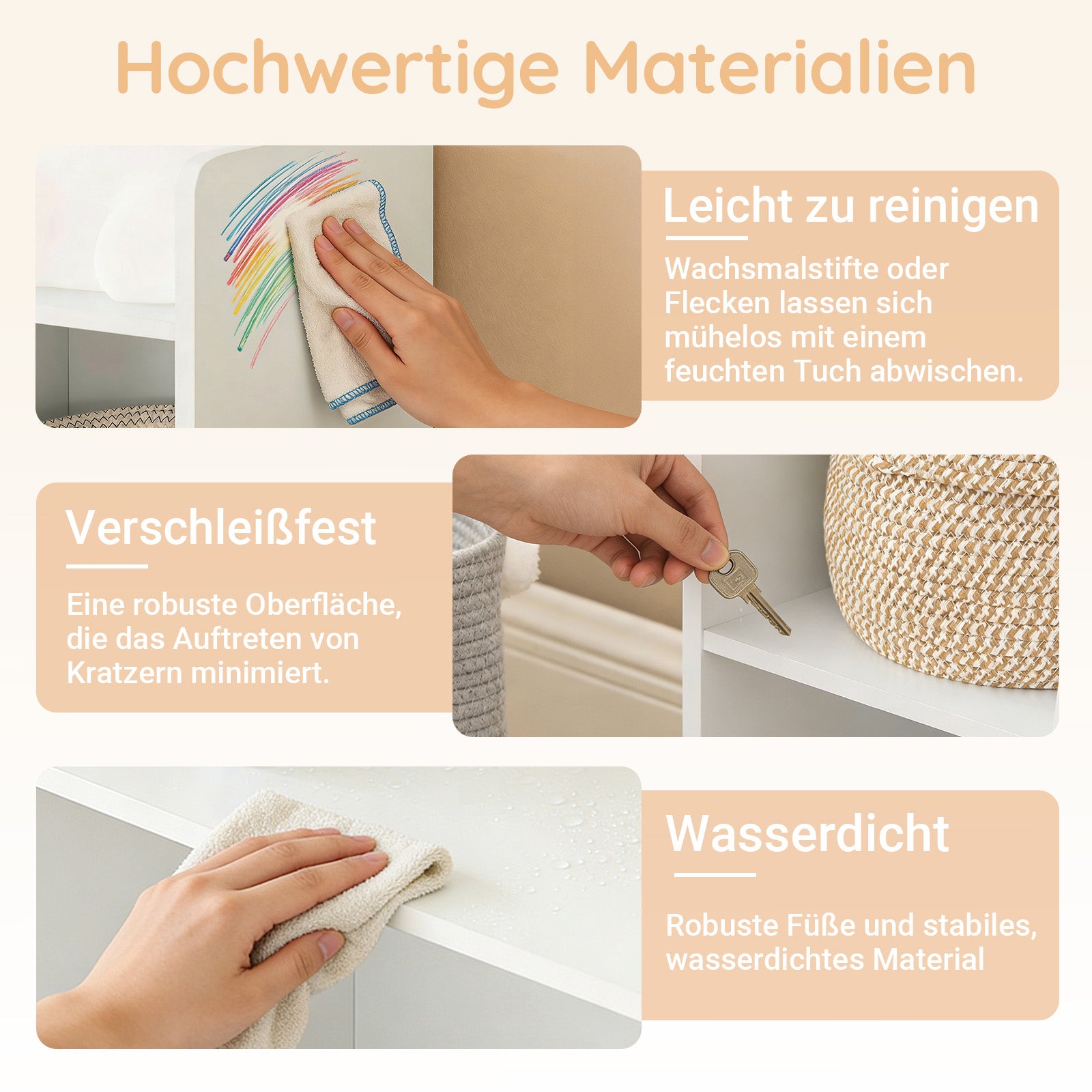SoBuy | Kinderbücherregal | Spielzeugtruhe | für Kinder | Weiß | KMB55-W