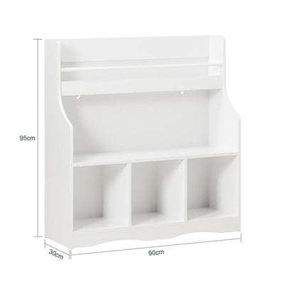 SoBuy | Étagère à Livres pour Enfants | Étagère à Jouets | Étagère de Rangement pour Enfants | KMB57-W