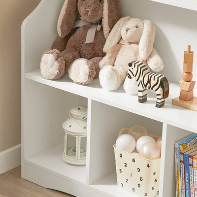 SoBuy | Étagère à Livres pour Enfants | Étagère à Jouets | Étagère de Rangement pour Enfants | KMB57-W