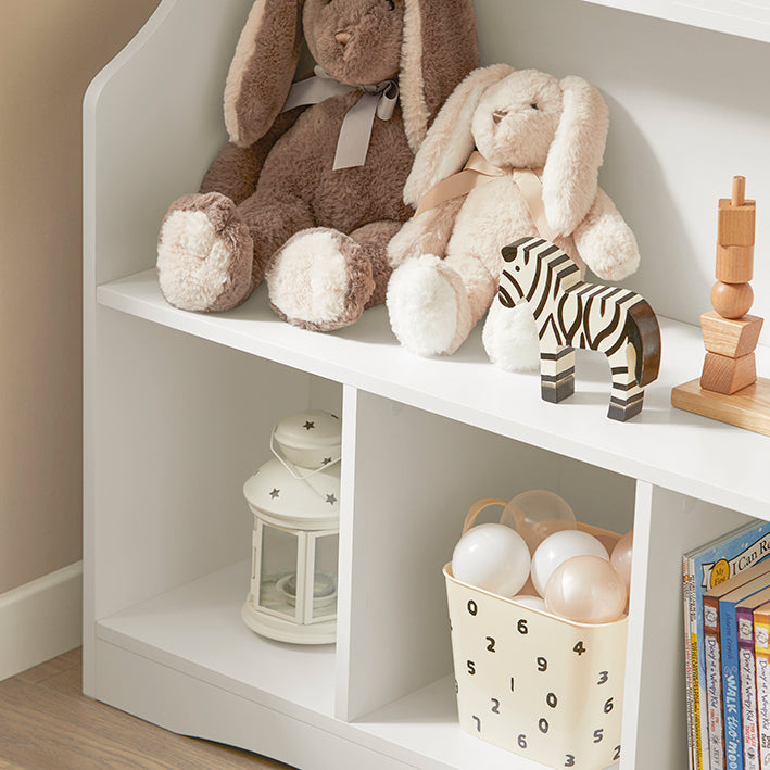 SoBuy | Étagère à Livres pour Enfants | Étagère à Jouets | Étagère de Rangement pour Enfants | KMB57-W