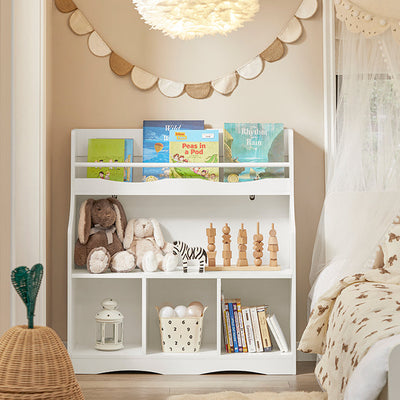 SoBuy | Étagère à Livres pour Enfants | Étagère à Jouets | Étagère de Rangement pour Enfants | KMB57-W