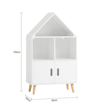 SoBuy | Étagère à Livres pour Enfants | Étagère à Jouets | Étagère Maison de Rangement pour Enfants | KMB58-W
