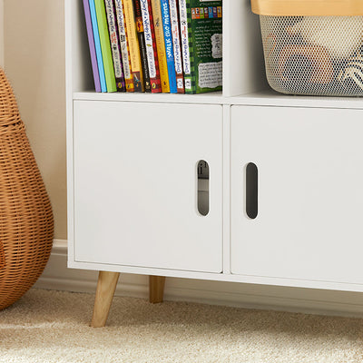 SoBuy | Étagère à Livres pour Enfants | Étagère à Jouets | Étagère Maison de Rangement pour Enfants | KMB58-W