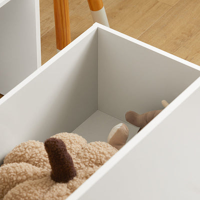 Prévente | SoBuy | Étagère enfant avec 1 coffre à jouets | Bibliothèque | Meuble de rangement enfant | KMB83-W