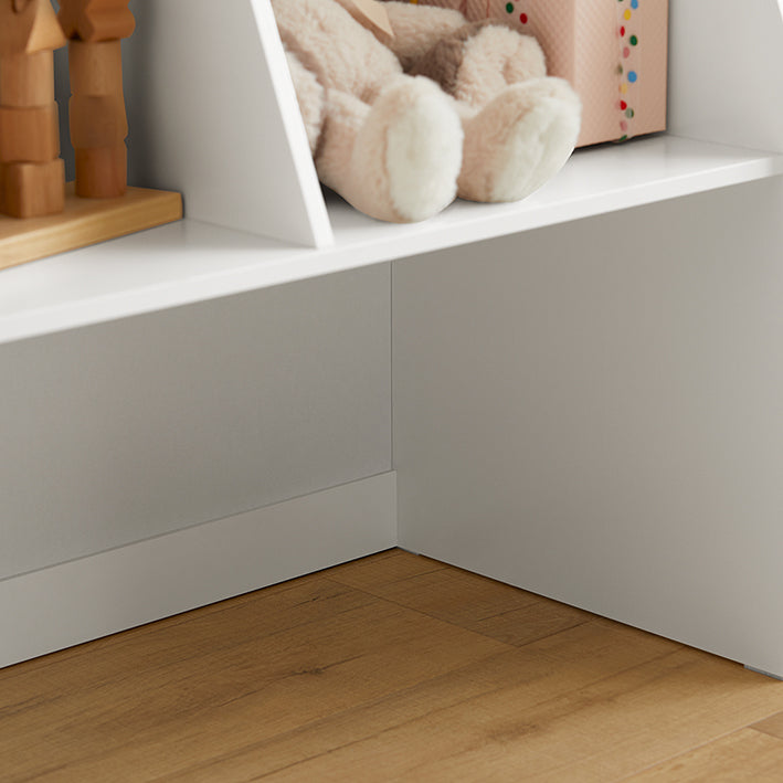 Prévente | SoBuy | Étagère enfant avec 1 coffre à jouets | Bibliothèque | Meuble de rangement enfant | KMB83-W