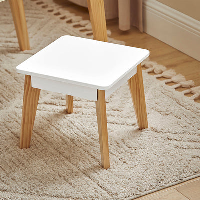 SoBuy | Table et 2 Chaises Enfants | Ensemble Table Chaise Enfant | Table de Jeu Enfant | Table d'Activités pour Enfant | Blanc-Vert | KMB92-GR
