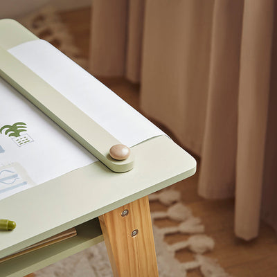 SoBuy | Table et 2 Chaises Enfants | Ensemble Table Chaise Enfant | Table de Jeu Enfant | Table d'Activités pour Enfant | Blanc-Vert | KMB92-GR