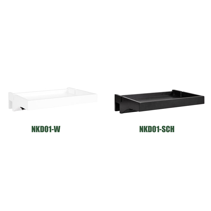 SoBuy | Tablette de lit | avec passage de câble | Table de chevet bambou | NKD01-W