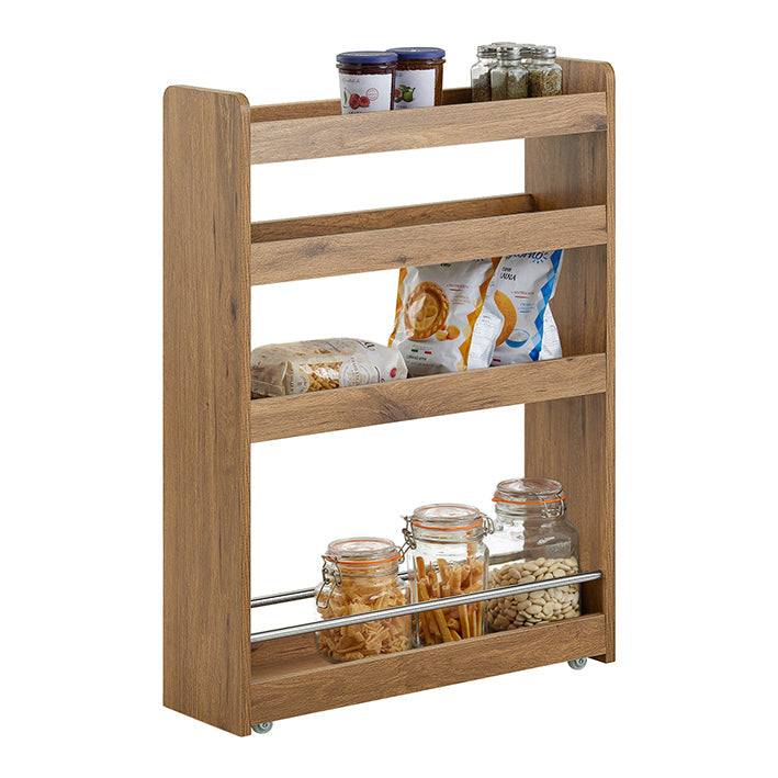 SoBuy | Carrello portaoggetti salvaspazio | Carrello da bagno | Scaffale da bagno | Scaffale da cucina vintage | NSR01-PF