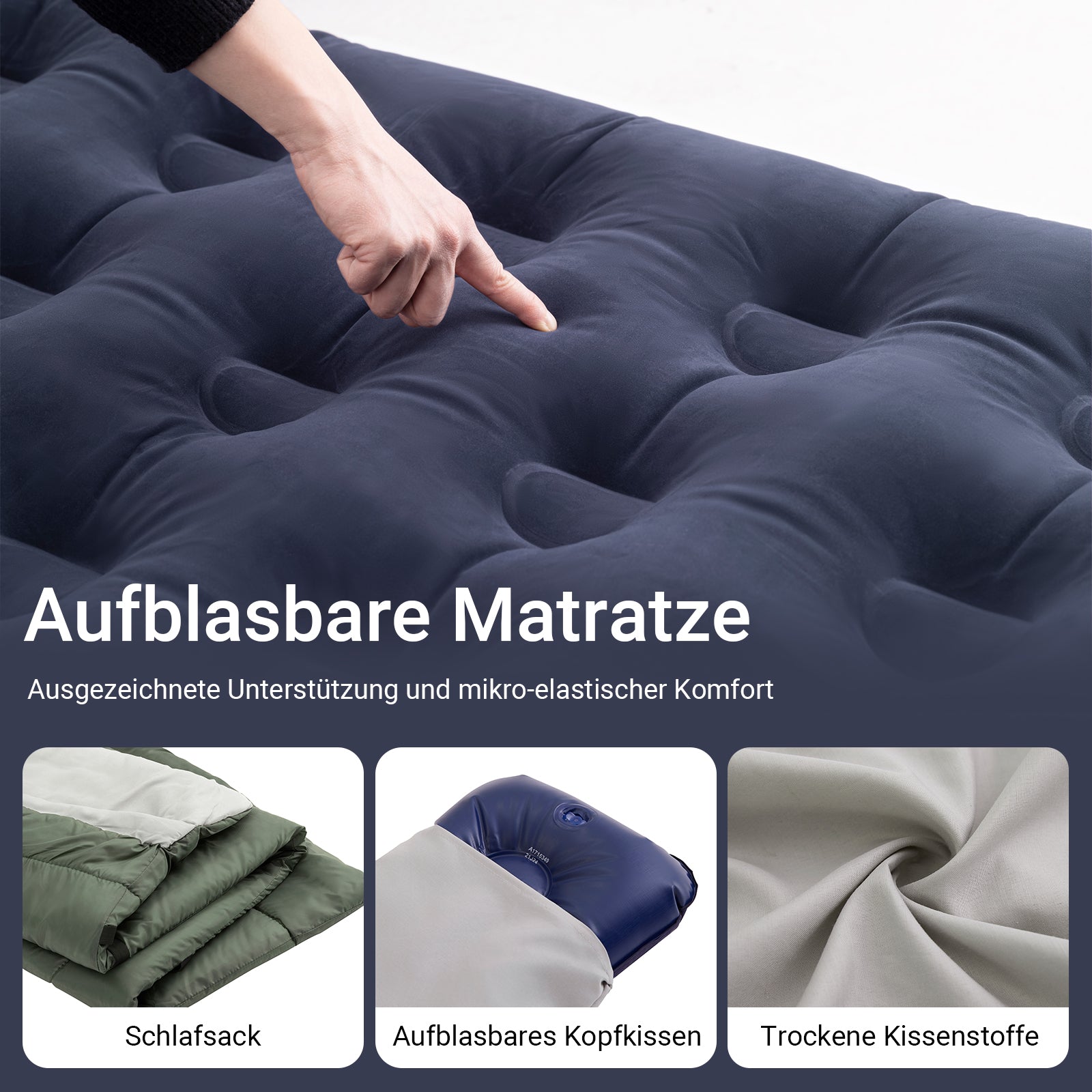 SoBuy | 7in1 Zelt Campingzelt 1 Person | Outdoor | Feldbett | Grün | 193x160x86cm | OGS32-GR