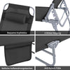 Vorverkauf | SoBuy | Gartenliege | Sonnenliege klappbar | Schwarz | OGS35-SCH
