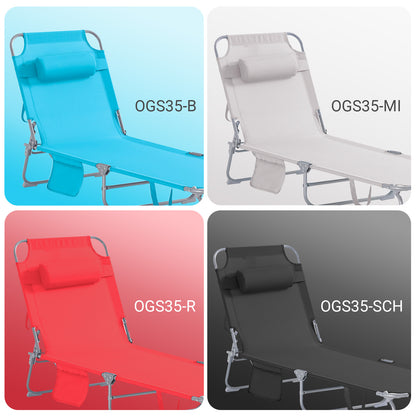 Vorverkauf | SoBuy | Gartenliege | Sonnenliege klappbar | Schwarz | OGS35-SCH
