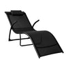 SoBuy Sonnenliege klappbar Gartenliege Liegestuhl 60x69x173cm Schwarz OGS45-SCH
