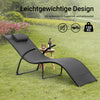 SoBuy Sonnenliege klappbar Gartenliege Liegestuhl 60x69x173cm Schwarz OGS45-SCH