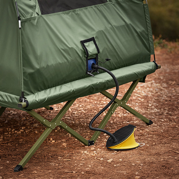 SoBuy | Tenda da campeggio 4in1 | con borsa per il trasporto 2 persone | Verde | 193x145x185cm | OGS61-L-GR