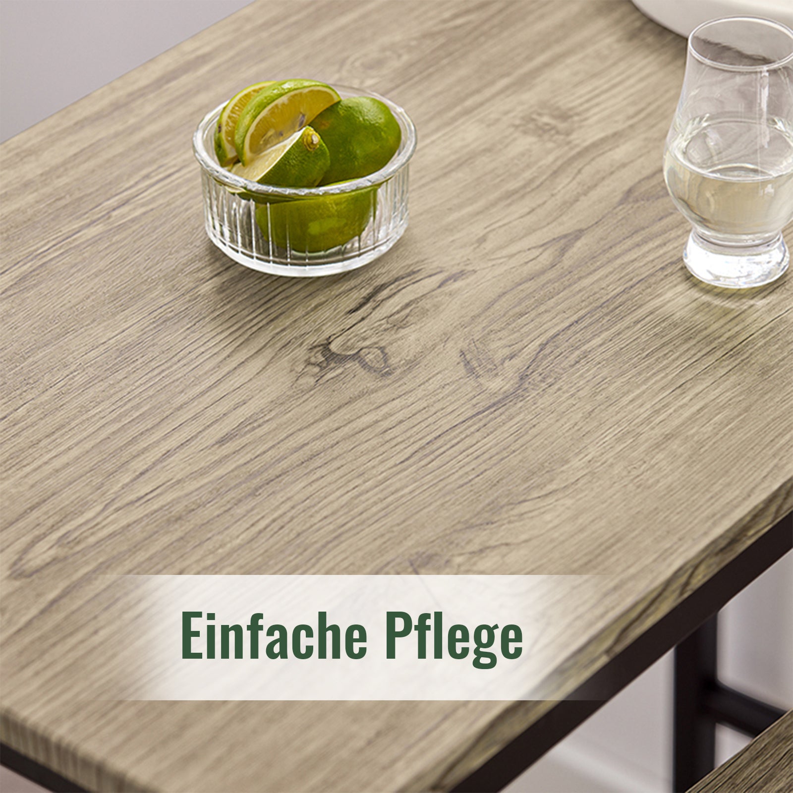 SoBuy | Table de bar avec 2 tabourets | Ensemble table de bar | 3 pièces | OGT03-N