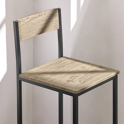 SoBuy | Table de bar avec 2 tabourets | Ensemble table de bar | 3 pièces | OGT03-N