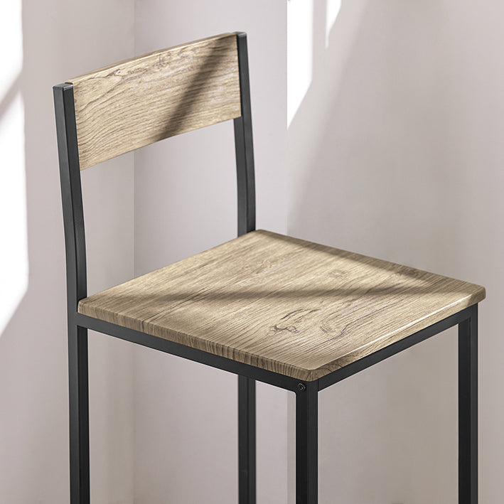 SoBuy | Table de bar avec 2 tabourets | Ensemble table de bar | 3 pièces | OGT03-N