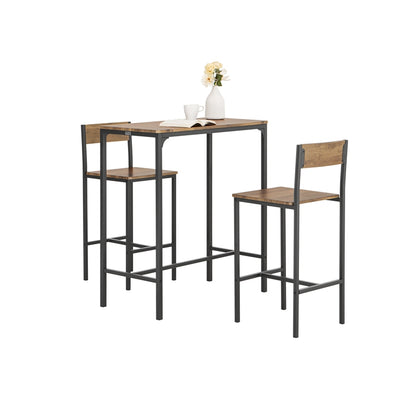 SoBuy | Table de bar avec 2 tabourets | Ensemble table de bar | 3 pièces | OGT03-XL 