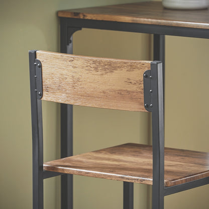 SoBuy | Bartisch mit 2 Hockern | Bartisch set | 3-teilig | OGT03-XL