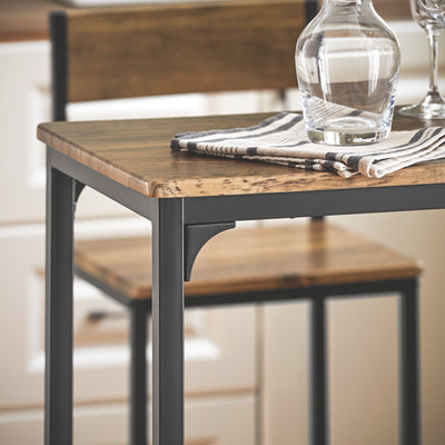 SoBuy | Table de bar avec 2 tabourets | Ensemble table de bar | 3 pièces | OGT03-XL 