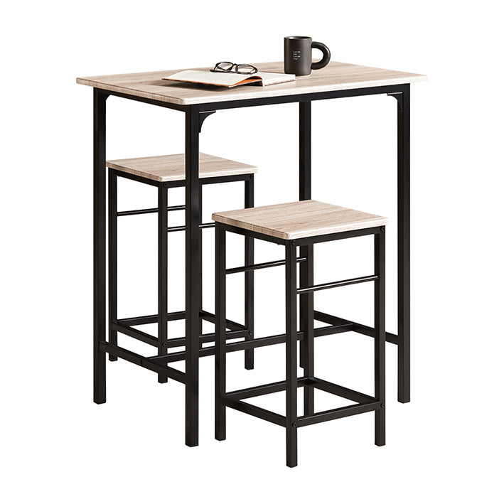 SoBuy | Tavolo da bar con 2 sgabelli | Set da bar | 3 pezzi | OGT10-N