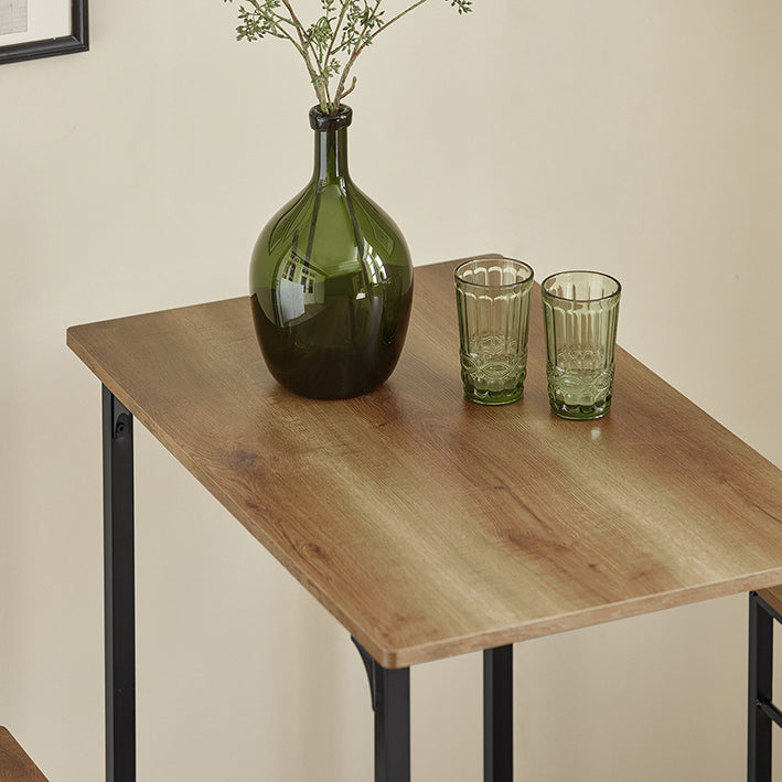 SoBuy | Table de bar avec 2 tabourets | Ensemble table de bar | Table de bistrot 3 pièces | Vintage | OGT10-PF