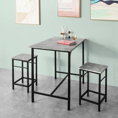 SoBuy | Tavolo da bar con 4 sgabelli | Set da bar | 5 pezzi | OGT11-HG