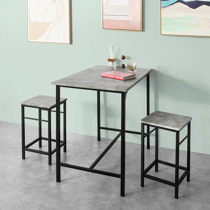 SoBuy | Tavolo da bar con 4 sgabelli | Set da bar | 5 pezzi | OGT11-HG