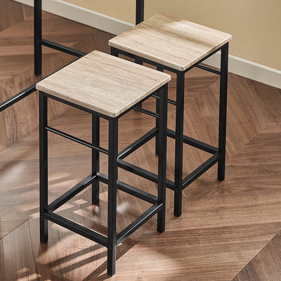 SoBuy | Bartisch mit 4 Hockern | Bartisch set | 5-teilig | OGT11-N