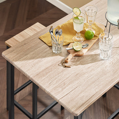 SoBuy | Bartisch mit 4 Hockern | Bartisch set | 5-teilig | OGT11-N