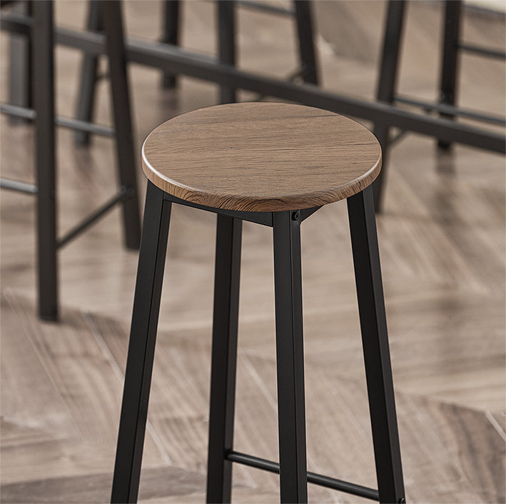 SoBuy | Table de bar avec 4 tabourets | Ensemble de table de bar | Table haute | 5 pièces | OGT22-SCH