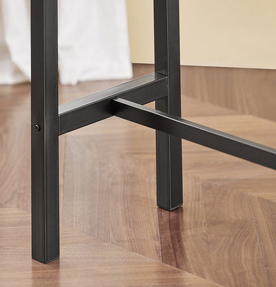 SoBuy | Table de bar avec 4 tabourets | Ensemble de table de bar | Table haute | 5 pièces | OGT22-SCH