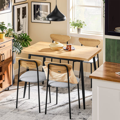 SoBuy | Set da pranzo 5 pezzi con 4 sedie | Tavolo da bistrò | Set da salotto | Tavolo da cucina | OGT52-N