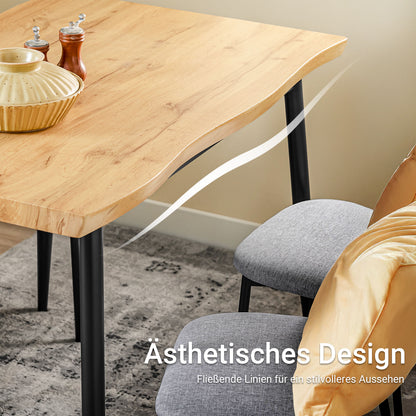 Prévente | SoBuy | Table de salle à manger 5 pièces avec 4 chaises | Table bistro | Ensemble de sièges | Table de cuisine | OGT52-N