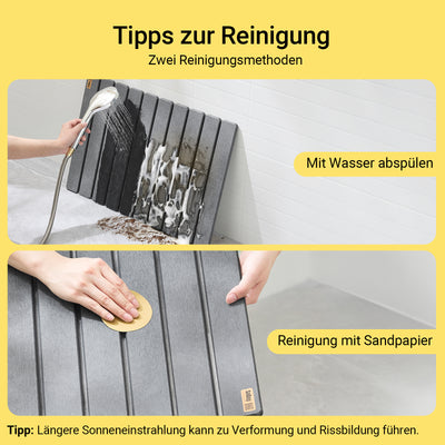 SoBuy | Stein Badematte super saugfähig rutschfest leicht zu reinigen Grau | 59x39cm | SDA10-HG