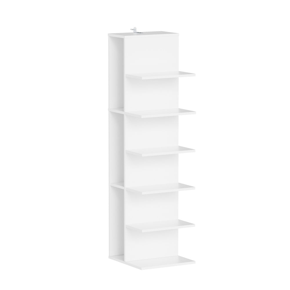 SoBuy | Bücherregal Weiß Schmal | STR14-W