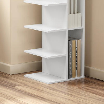 SoBuy | Bücherregal Weiß Schmal | STR14-W